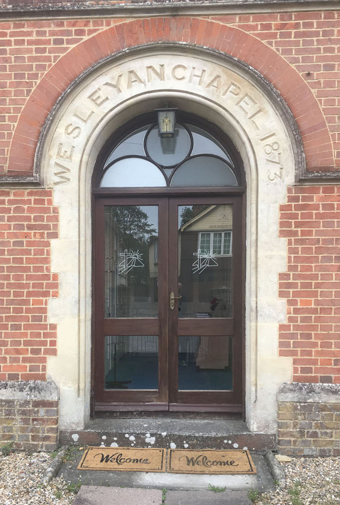 Main entrance to Pewsey Methodist Church
